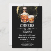 30年お酒大人誕生日おめでとう 招待状 (正面)