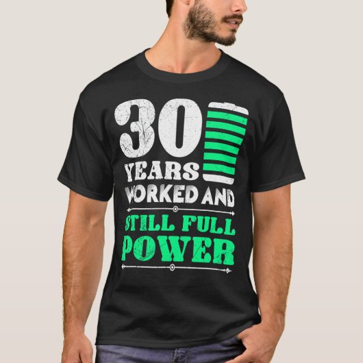 30年の勤続年数30年 Tシャツ (正面)