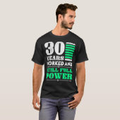 30年の勤続年数30年 Tシャツ (正面フル)