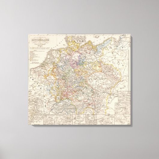 30年の戦争の時のドイツ キャンバスプリント (正面)