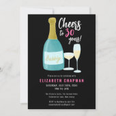 30年の泡々お祝いパーティー 招待状 (正面)