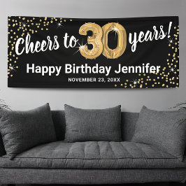 30年の誕生日おめでとう 横断幕