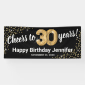 30年の誕生日おめでとう 横断幕 (横)