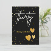 30年エレガントのハッピーバースデーカード シーズンカード (スタンド正面)