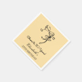 30年モダン間のベージュ応援誕生日ナプキンス スタンダードカクテルナプキン (角)