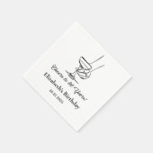 30年モダン間応援誕生日ナプキンス スタンダードカクテルナプキン (角)