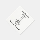 30年モダン間応援誕生日ナプキンス スタンダードカクテルナプキン (角)