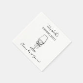 30年モダン間応援誕生日ナプキンス スタンダードカクテルナプキン (角)