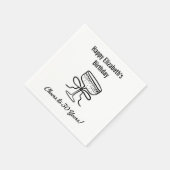 30年モダン間応援誕生日ナプキンス スタンダードカクテルナプキン (角)