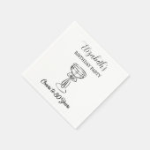 30年モダン間応援誕生日ナプキンス スタンダードカクテルナプキン (角)