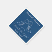 30年モダン間誕生日ナプキン スタンダードカクテルナプキン (角)