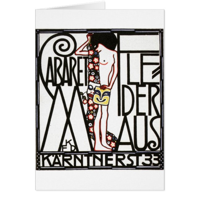 30年代のオーストリアのキャバレーポスター (正面)