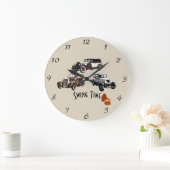 30年代のスタイルのヴィンテージ車の時計 ラージ壁時計 (ホーム)