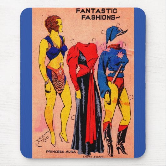 30年代のプリンセスのオーラ第1ペーパー人形はゴードン点滅します マウスパッド (正面)