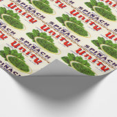 30年代の単一性の空想のほうれんそうは分類できます ラッピングペーパー (角)