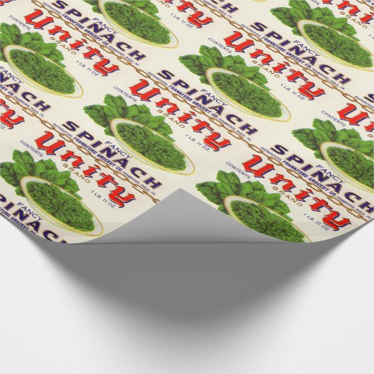 30年代の単一性の空想のほうれんそうは分類できます ラッピングペーパー (角)