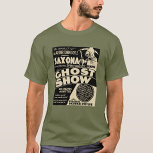 30年代の"幽霊ショー"の幽霊ショーポスターTシャツ Tシャツ