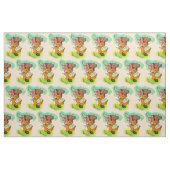 30年代は縄跳びを遊んでいる象に服を着せました ファブリック (ファットクウォーター)