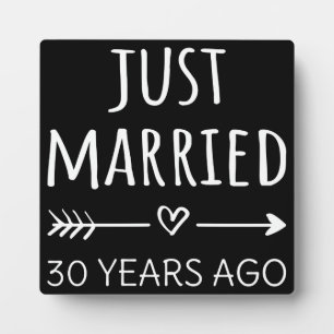 30年前に結婚しました フォトプラーク