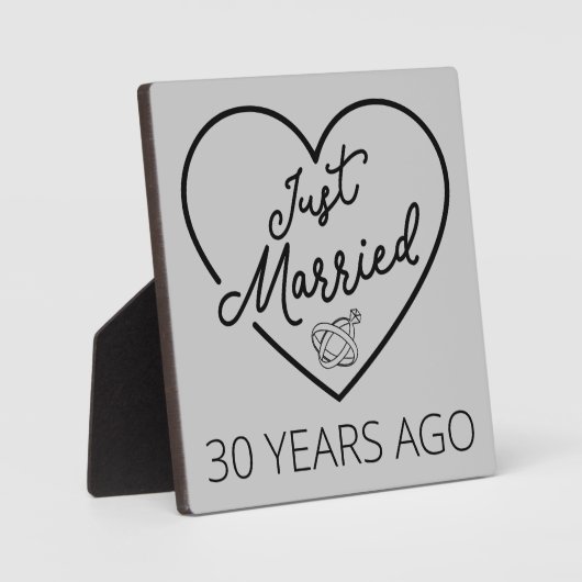 30年前に結婚しました III フォトプラーク (正面)