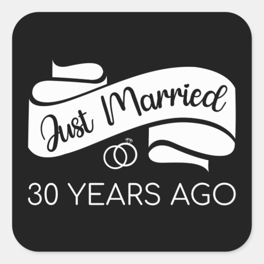 30年前に結婚しました V スクエアシール (正面)