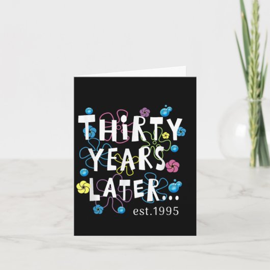 30年後の三十路の誕生日ギフト 女性 カード (正面)
