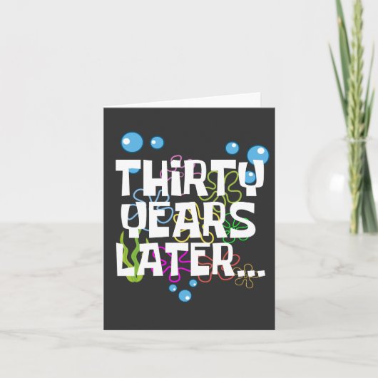 30年後の面白い30歳の誕生日パーティー カード (正面)