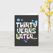 30年後の面白い30歳の誕生日パーティー カード (黄色い花)