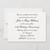 30年目の結婚記念日 招待状 (裏面)