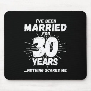 30年結婚した30周年おもしろいカップル マウスパッド