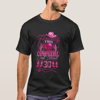 30年誕生日女性のカーボーイウェスタン30歳ガール30t tシャツ