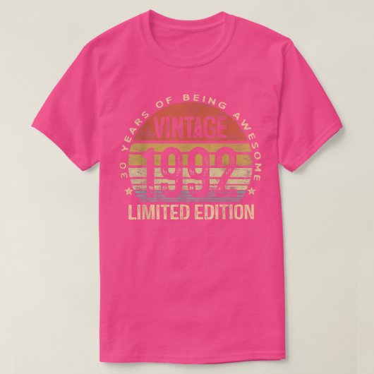 30年贈答ヴィンテージ1992年限定30t tシャツ (デザイン正面)