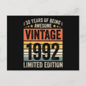 30年間の素晴らしさ ヴィンテージ1992 ポストカード (正面)