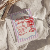 30手描きシャンパカラフルンガラス誕生日 招待状