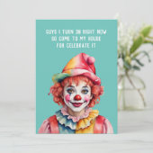 30日おもしろいの招待誕生日パーティー 招待状 (スタンド正面)