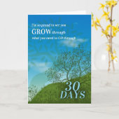 30日のサマーメドウ カード (黄色い花)