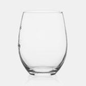 30日パーソナライズされた40日50日60日70歳の誕生日パーティー ステムなしワイングラス (左)