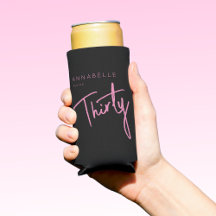 30日モダン330歳の誕生日ブラックピンク