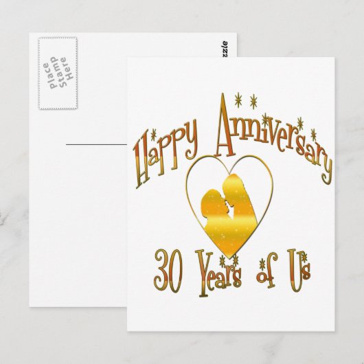 30日。記念日 ポストカード (正面/裏面)