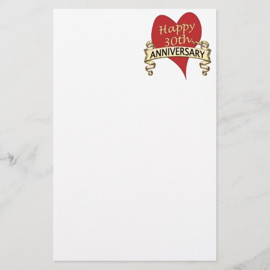 30日。記念日 便箋 (正面)