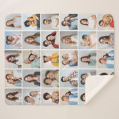 30枚のフォトコラージュを作成 シェルパブランケット (正面(横))