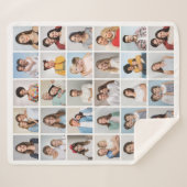 30枚のフォトコラージュを作成 シェルパブランケット (正面(横))