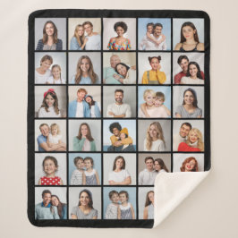 30枚のフォトコラージュを作成 シェルパブランケット