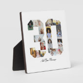 30枚の写真のモザイク フォトプラーク (正面)