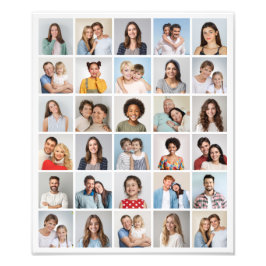 30枚の写真を作成するコラージュ写真の拡大 フォトプリント           