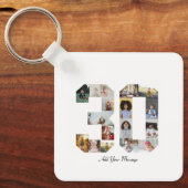 30枚の写真コラージュ キーホルダー (正面)