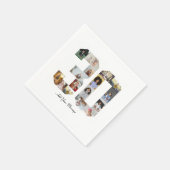 30枚の写真コラージュ スタンダードカクテルナプキン (角)