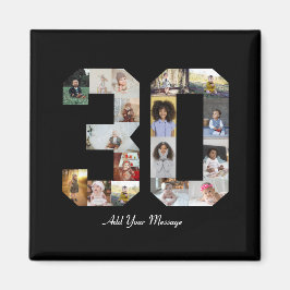 30枚の写真コラージュ マグネット