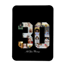 30枚の写真コラージュ マグネット