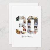 30枚の写真コラージュ 案内状 (正面/裏面)